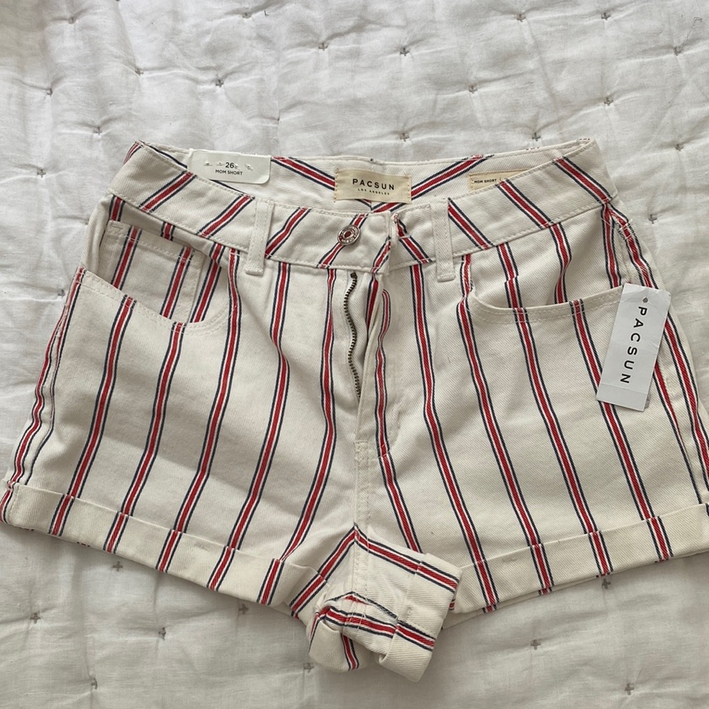 Red white and blue Pacsun shorts